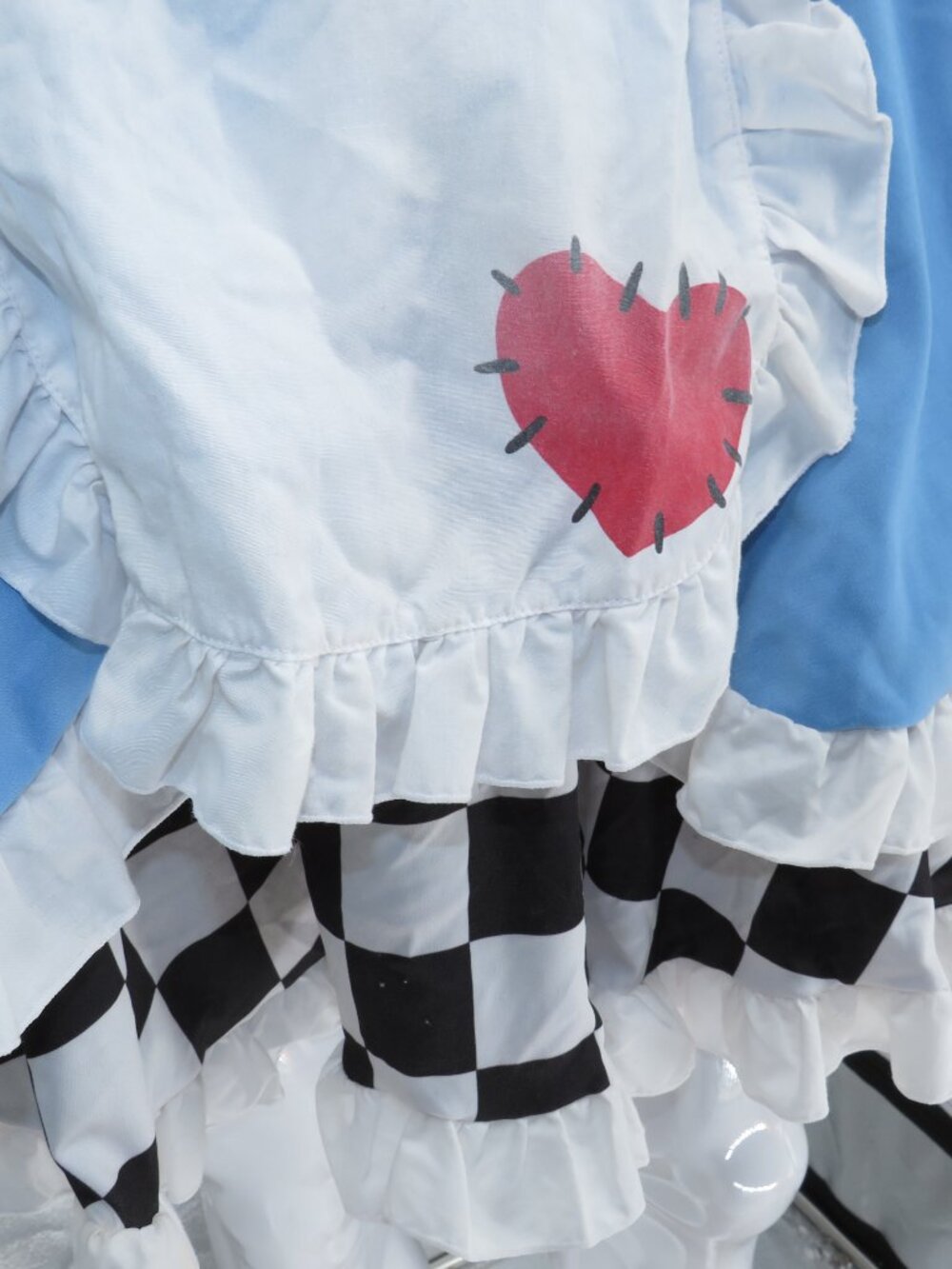 Leg Avenue Alice In Wonderland Costume Blue White Womens 1X 2X Dress Apron - Picture 5 of 14
